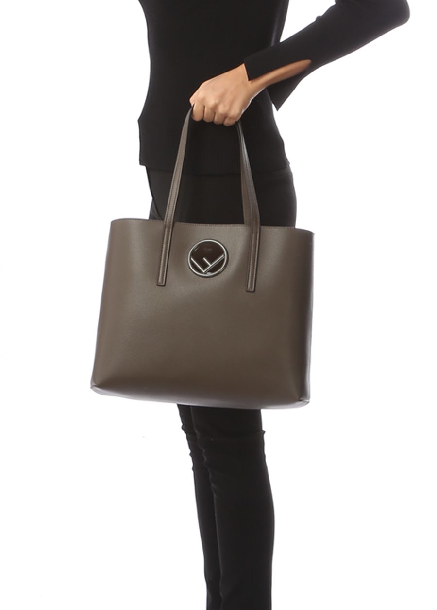 Beymen FENDI Vizon Kadın Deri Alışveriş Çantası. 2