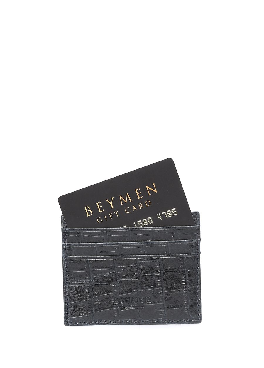 Beymen BEYMEN COLLECTION Lacivert Timsah Desenli Erkek Deri Kartlık. 2 Beymen BEYMEN COLLECTION Lacivert Timsah Desenli Erkek Deri Kartlık. 2