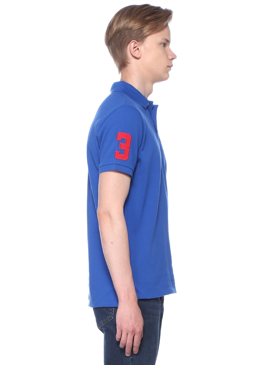 Beymen POLO RALPH LAUREN Custom Slim Fit Lacivert Polo Yaka Logolu T-shirt. 4