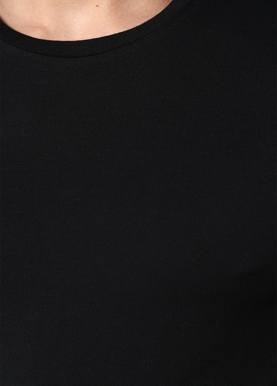 Beymen AMERICAN VINTAGE Siyah Bisiklet Yaka Basic T-shirt. 4