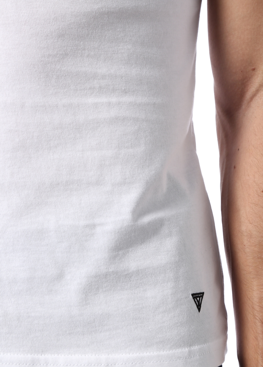 Beymen CULT OF CUDDLE Speed Beyaz Bisiklet Yaka Jakarlı Basic T-shirt. 5