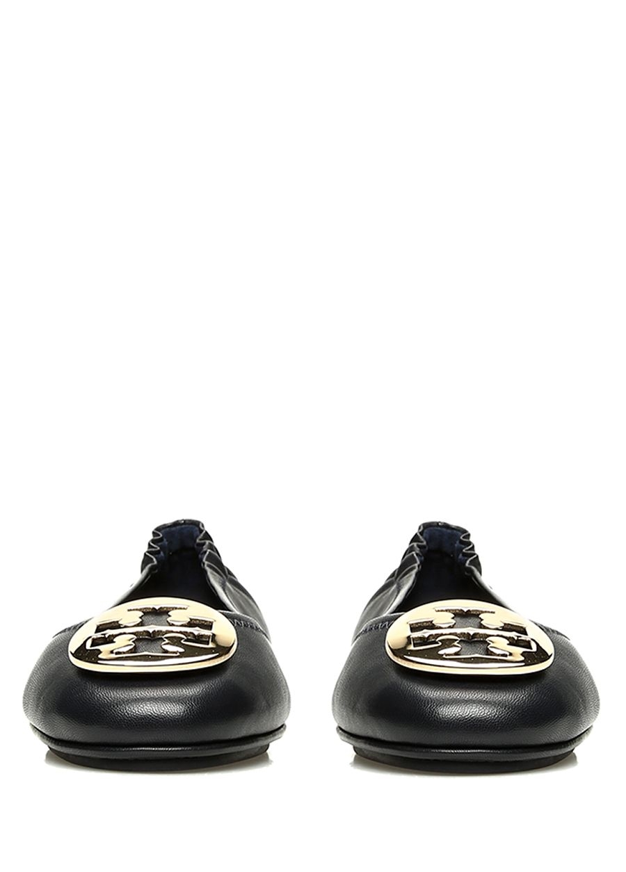 Beymen TORY BURCH Lacivert Gold Logolu Kadın Deri Babet. 3