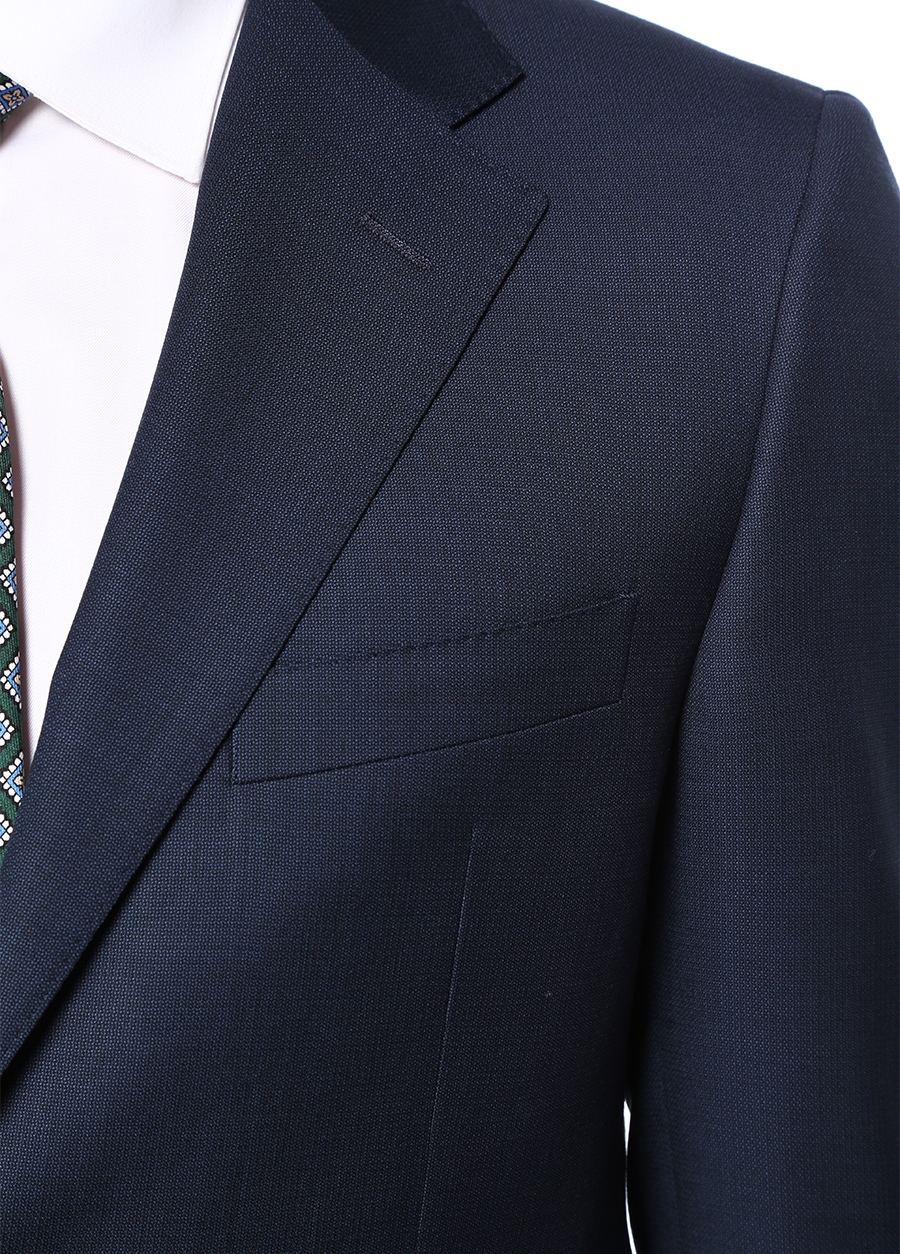 Beymen BEYMEN COLLECTION Drop 4 Lacivert Kelebek Yaka Yün Takım. 5