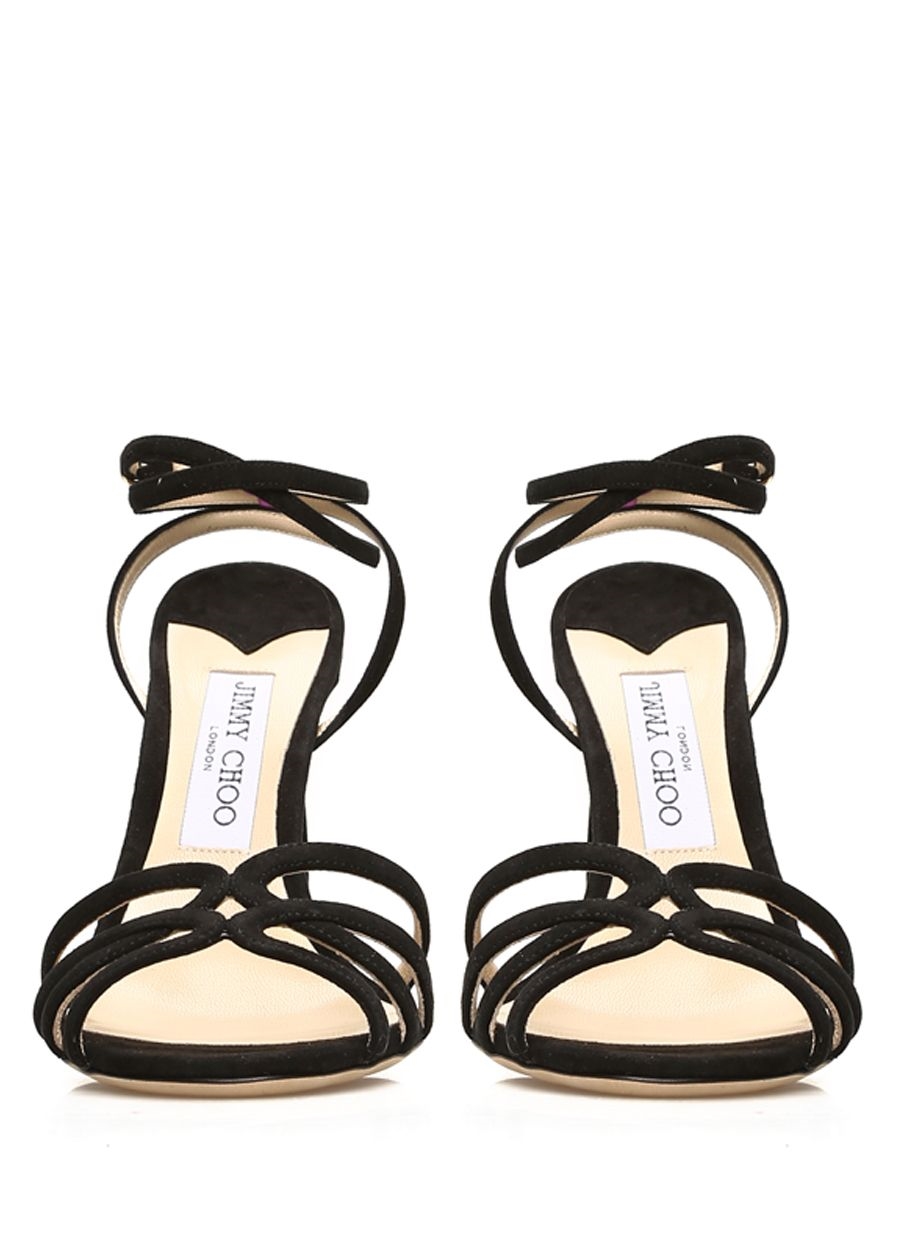 Beymen JIMMY CHOO Mimi Siyah İnce Bantlı Kadın Süet Sandalet. 3