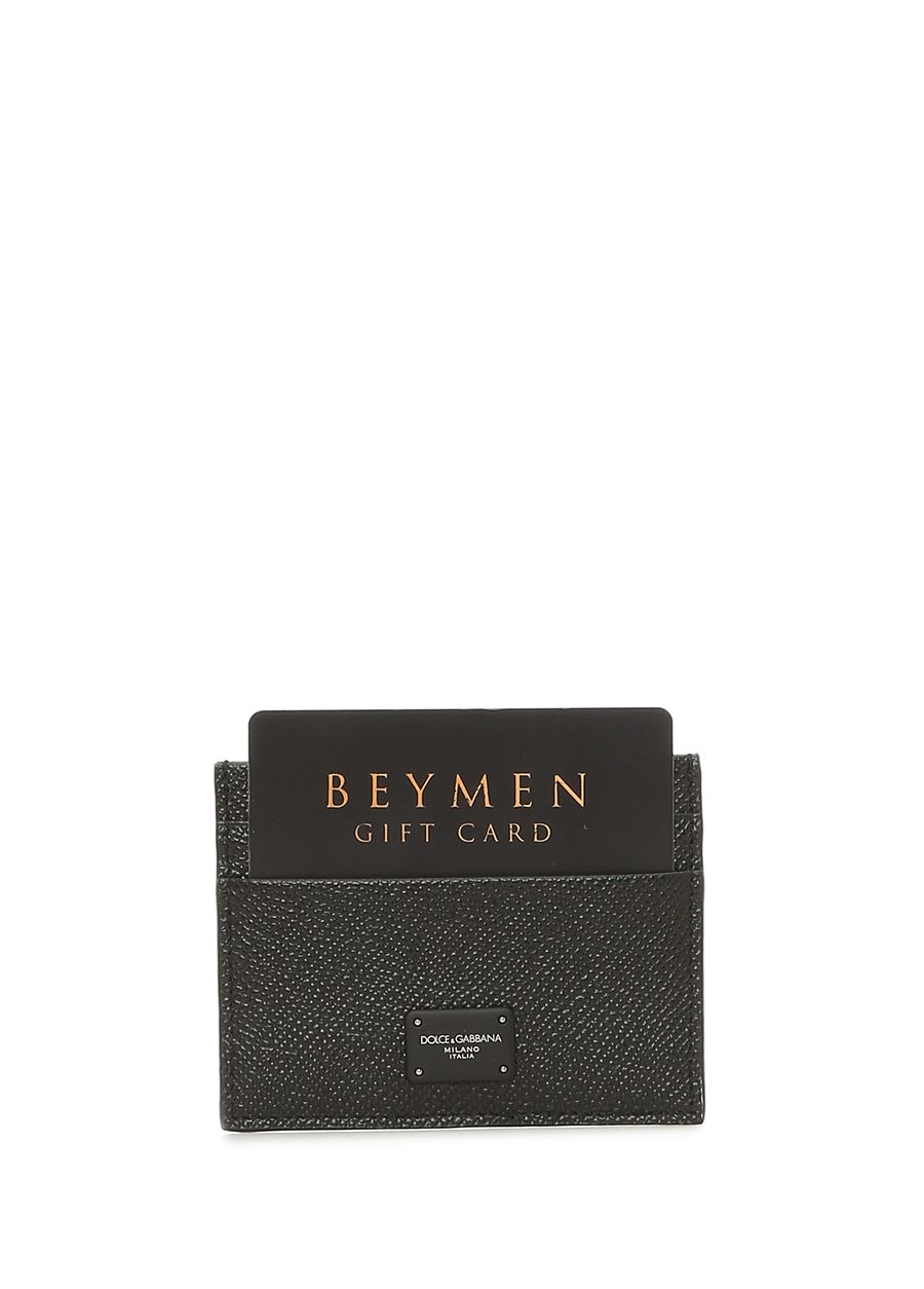 Beymen DOLCE&GABBANA Siyah Dokulu Erkek Deri Kartvizitlik. 3