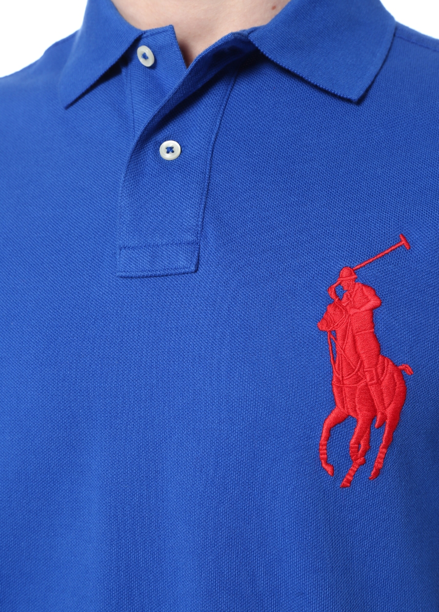 Beymen POLO RALPH LAUREN Custom Slim Fit Lacivert Polo Yaka Logolu T-shirt. 5