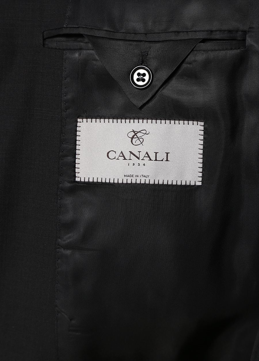 Beymen CANALI Drop 6 Siyah Kelebek Yaka Yün Takım Elbise. 5