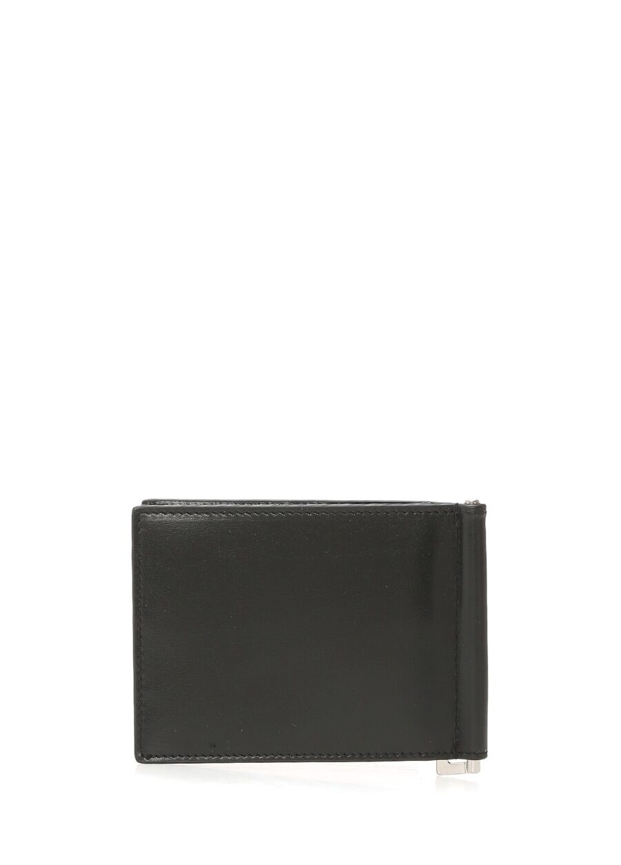 Beymen SAINT LAURENT Siyah Metal Logolu Erkek Deri Cüzdan. 3