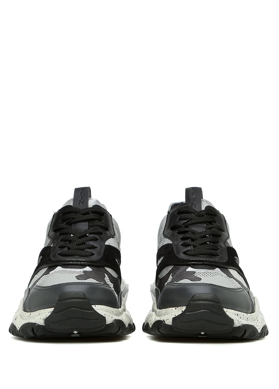 Beymen VALENTINO GARAVANI Bounce Gri Kamuflajlı Erkek Deri Sneaker. 3