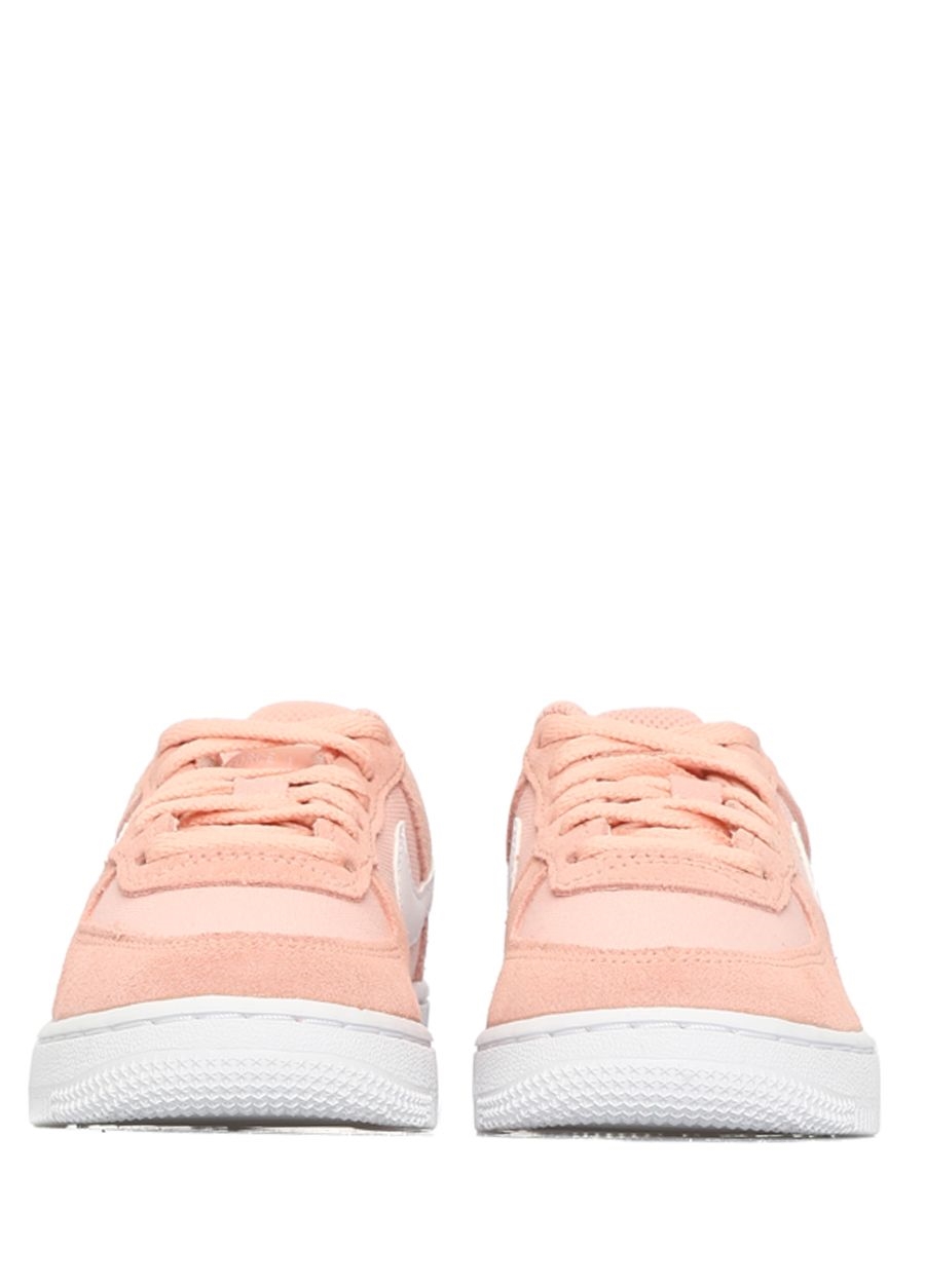 Nike Çok Renkli Beyaz KIDS Air Force 1 Pembe Logolu Unisex Bebek