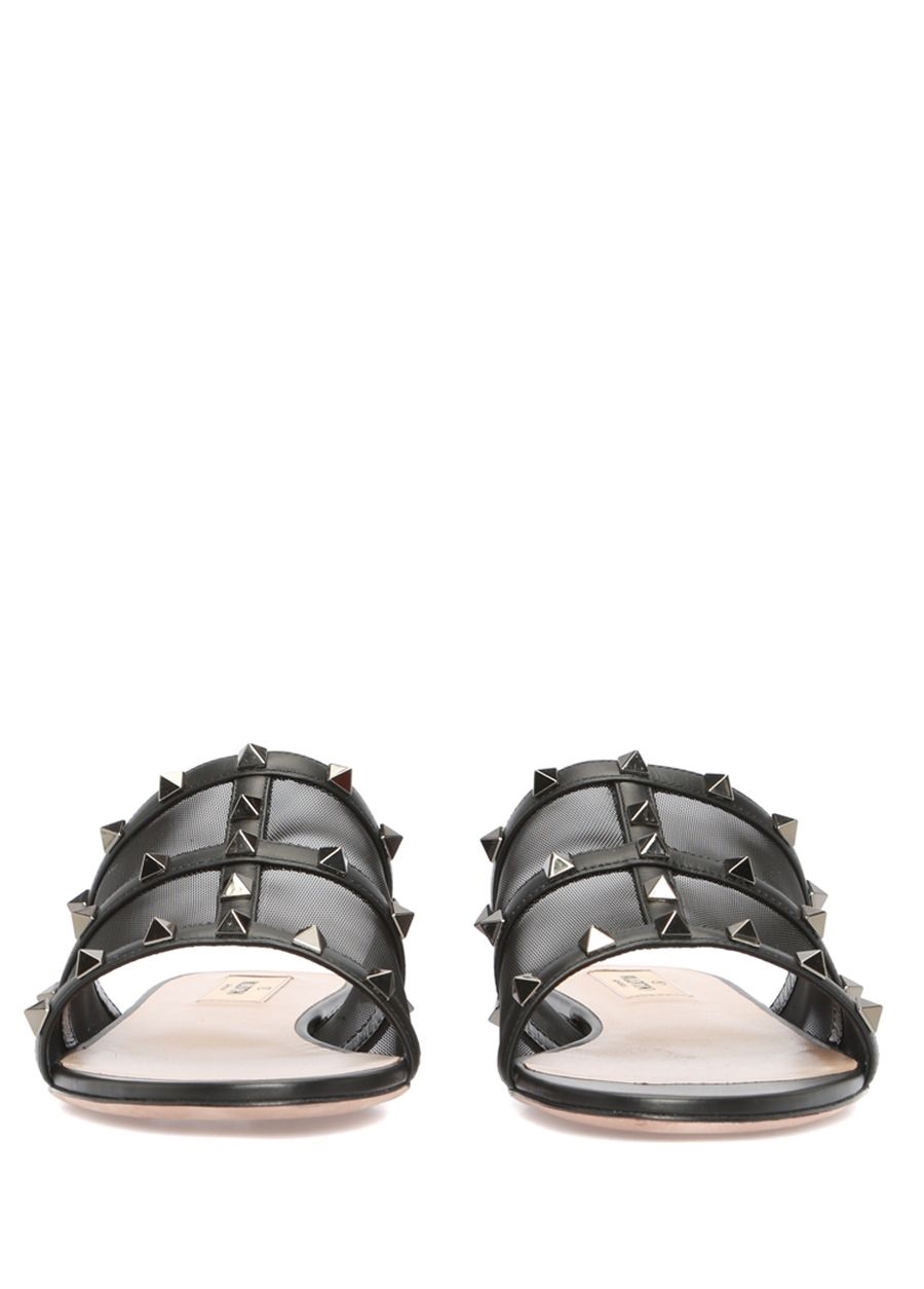 Beymen VALENTINO GARAVANI Rockstud Siyah File Garnili Bantlı Kadın Terlik. 3 Beymen VALENTINO GARAVANI Rockstud Siyah File Garnili Bantlı Kadın Terlik. 3