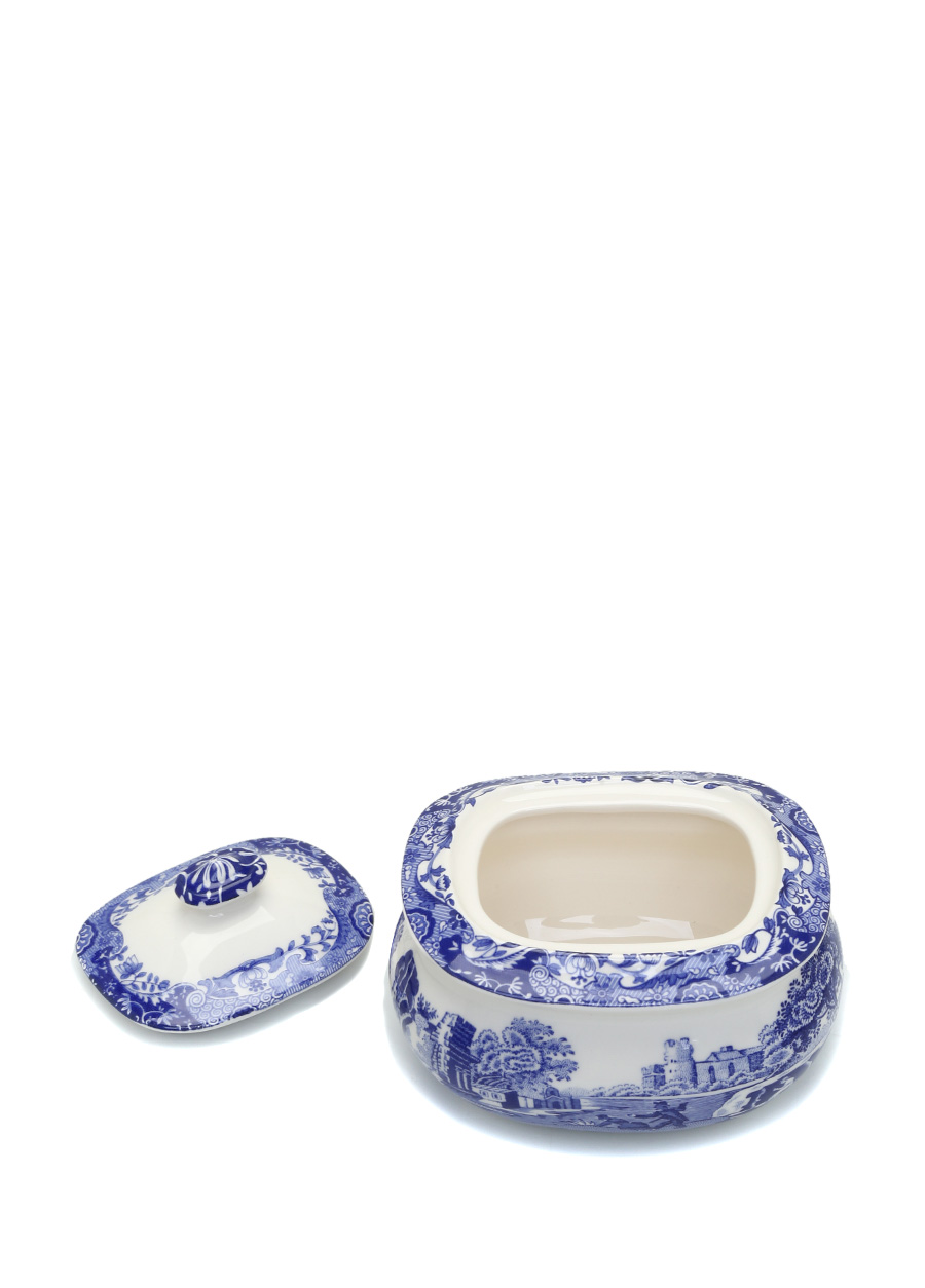 Spode Blue Italian Porcelain Sugar Bowl
