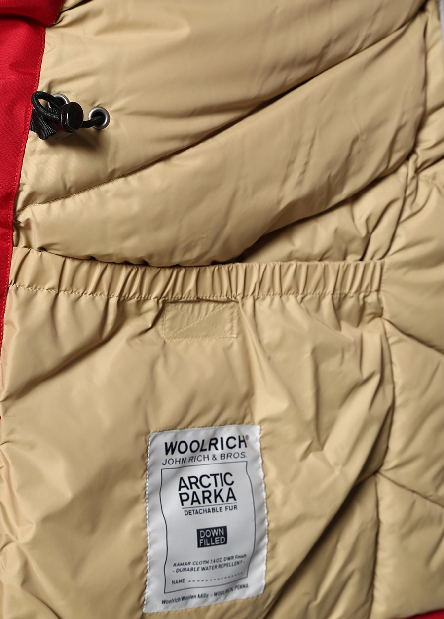 Beymen WOOLRICH Artic Kırmızı Kapüşonlu Logolu Puff Parka. 6