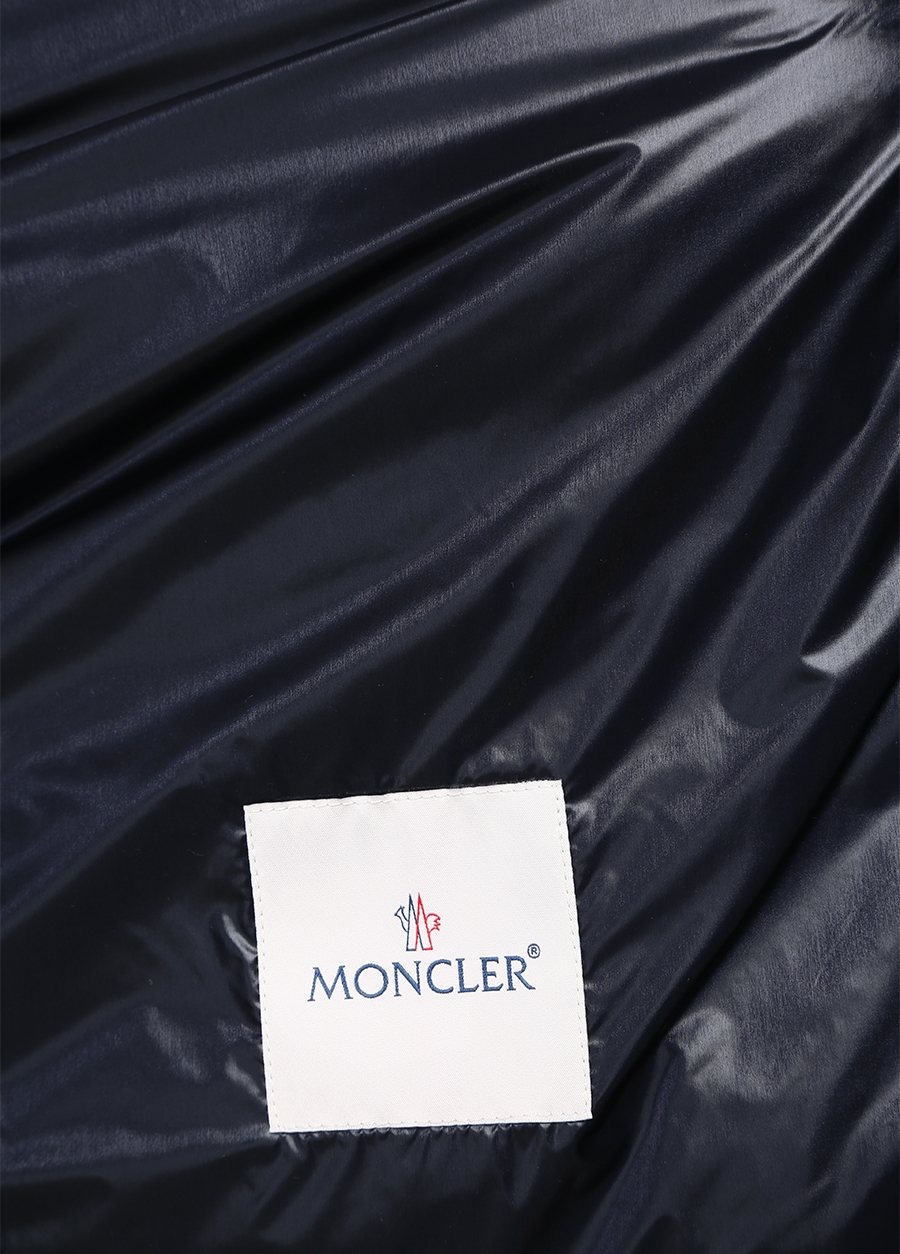 Beymen MONCLER Gui Lacivert Dik Yaka Logo Patchli PuffYelek. 6