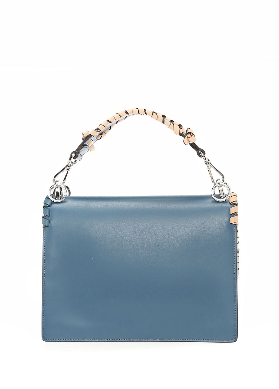 Beymen FENDI Kan Mavi Kenarları Örgülü Kadın Deri Omuz Çantası. 4 Beymen FENDI Kan Mavi Kenarları Örgülü Kadın Deri Omuz Çantası. 4