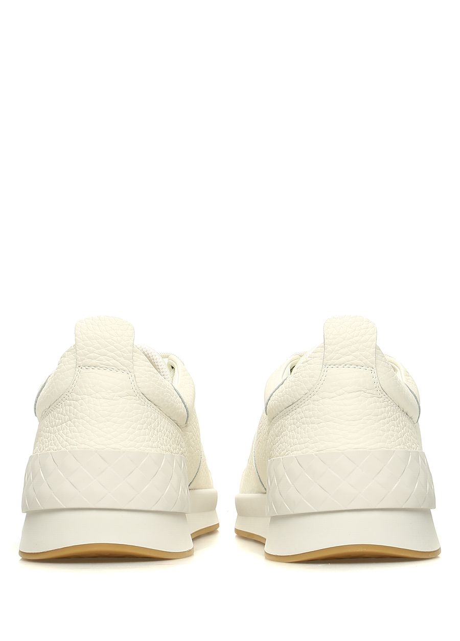 Beymen BOTTEGA VENETA Beyaz Örgü Dokulu Erkek Deri Sneaker. 4
