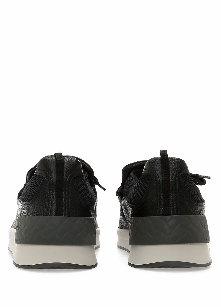 Beymen BOTTEGA VENETA Siyah Örgü Dokulu Erkek Deri Sneaker. 4