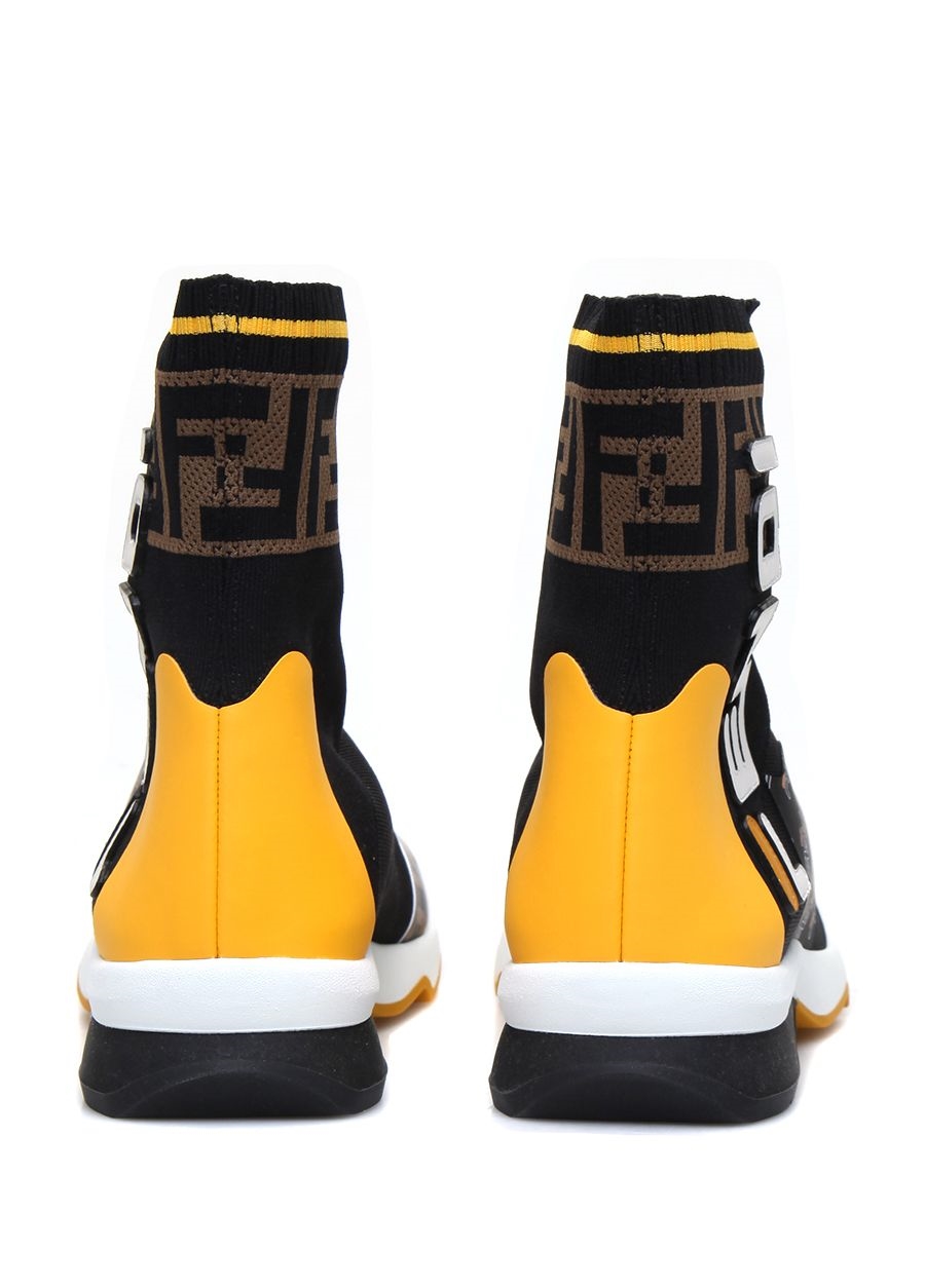 Beymen FENDI Fendi Mania Siyah Sarı Çorap Formlu Kadın Sneaker. 4