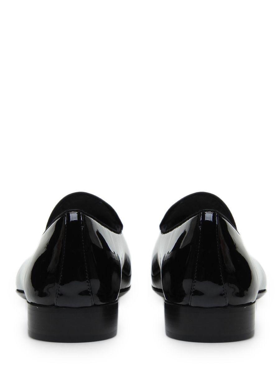 Beymen GIUSEPPE ZANOTTI Siyah Silver Logolu Erkek Rugan Slipper. 4