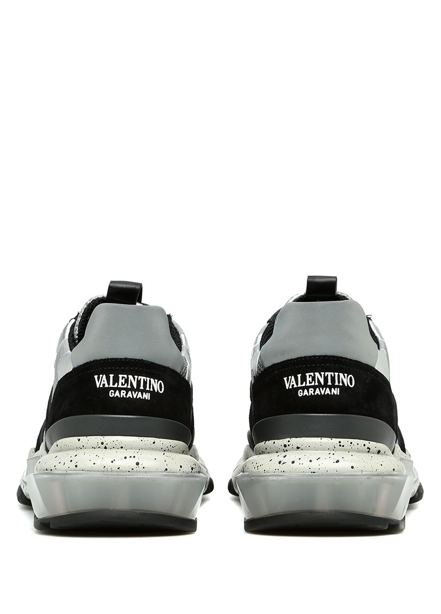 Beymen VALENTINO GARAVANI Bounce Gri Kamuflajlı Erkek Deri Sneaker. 4