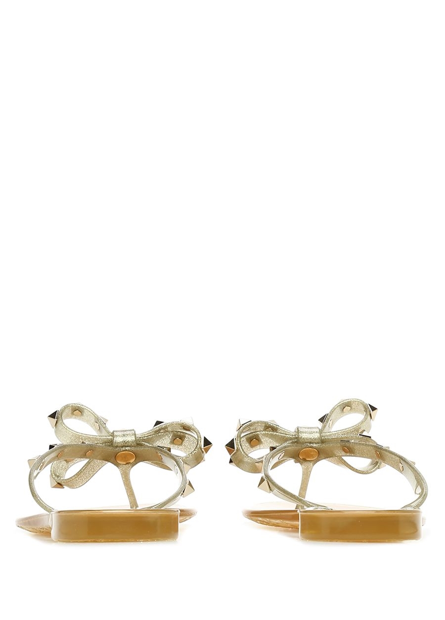 Beymen VALENTINO GARAVANI Rockstud Gold Fiyonk Detaylı Kadın PlajTerliği. 4