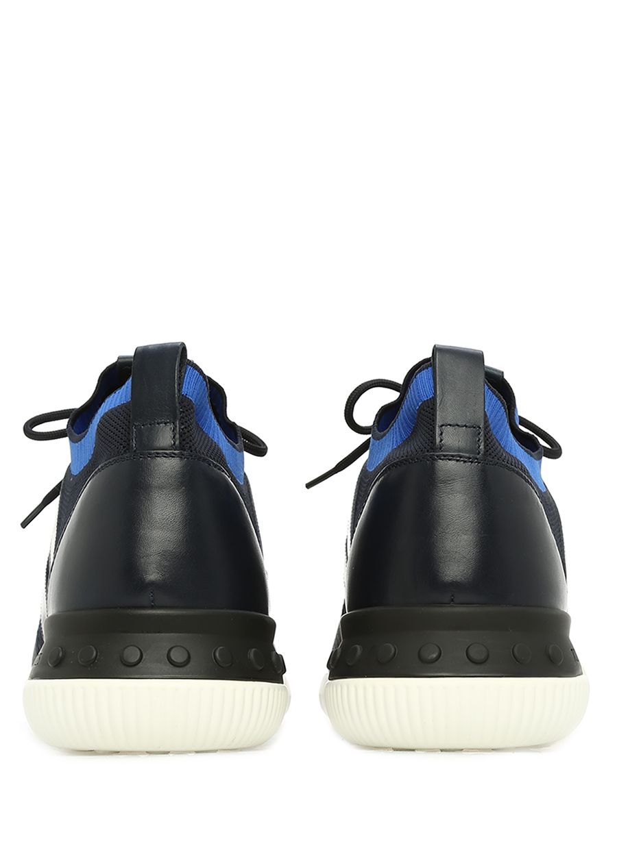 Beymen TOD'S Lacivert File Dokulu Logolu Erkek Deri Sneaker. 4