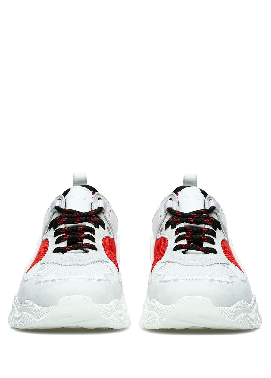Beymen IRO Beyaz Kırmızı File Dokulu Kadın Deri Sneaker. 3