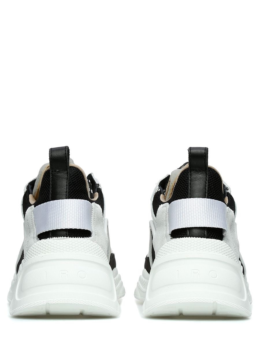 Beymen IRO Siyah Bej File Dokulu Kadın Deri Sneaker. 4