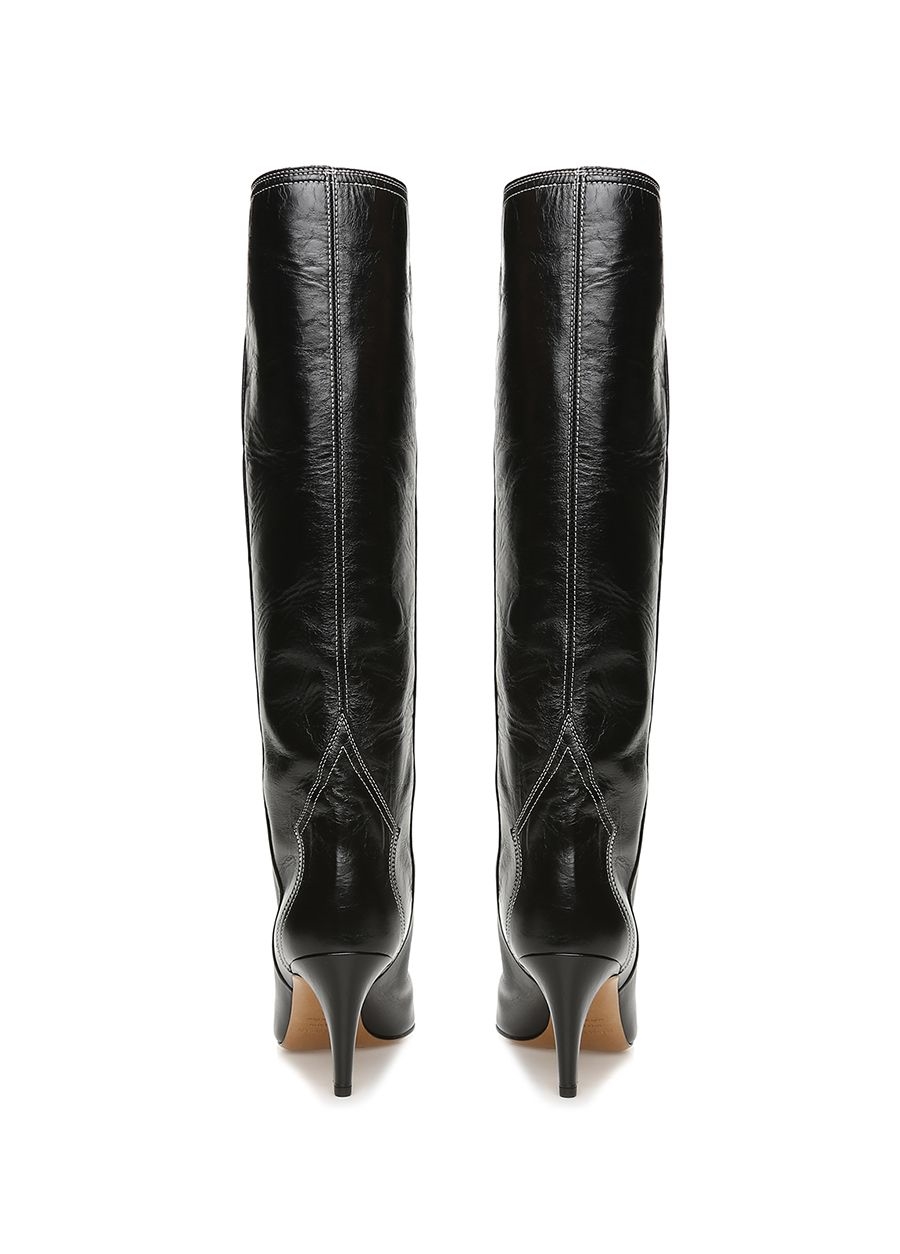 Beymen ISABEL MARANT Lestan Siyah Kadın Deri Çizme. 4