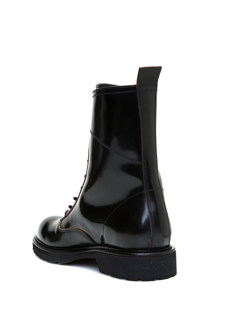 Beymen OFF-WHITE Siyah Logolu Erkek Deri Bot. 2