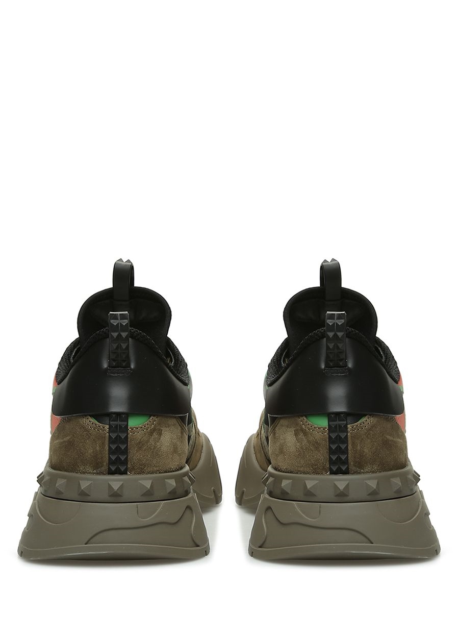 Beymen VALENTINO GARAVANI Haki Kamuflaj Desenli Erkek Süet Sneaker. 4