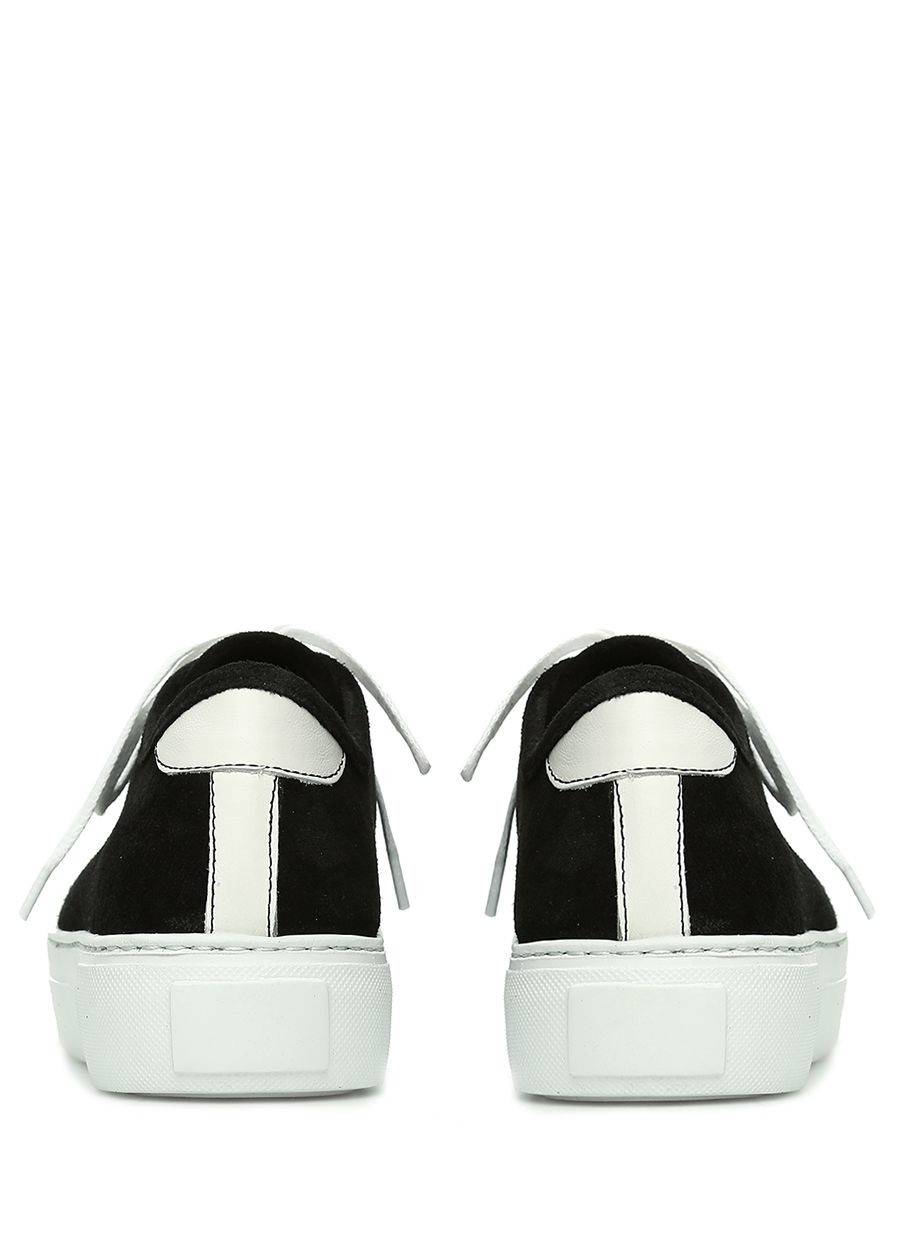 Beymen ACADEMIA Essential Siyah Beyaz Kadın Deri Sneaker. 4