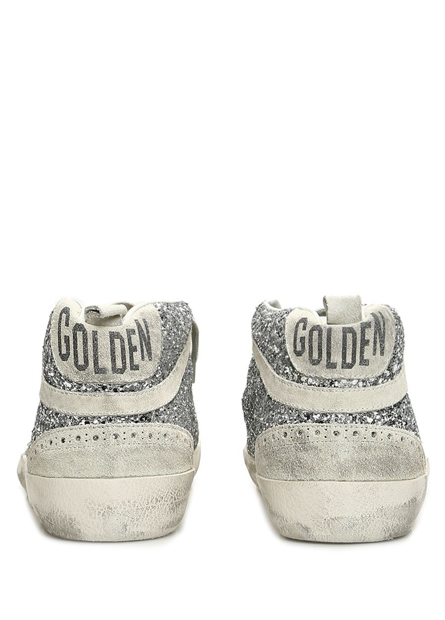 Beymen GOLDEN GOOSE Mid Star Silver Sim Dokulu Kadın KadifeSneaker. 4