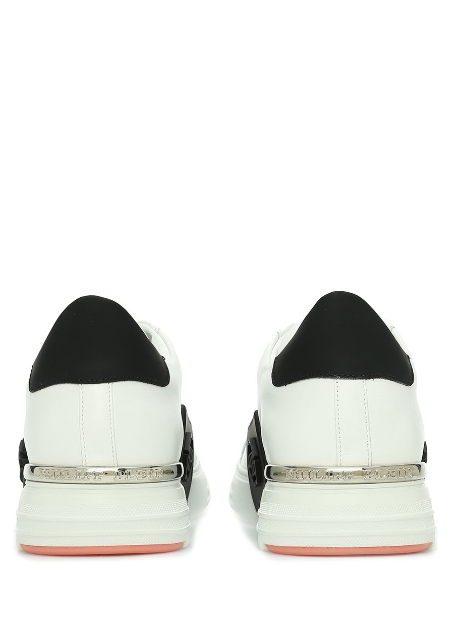 Beymen PHILIPP PLEIN Beyaz Siyah Taban Detaylı Erkek Deri Sneaker. 4