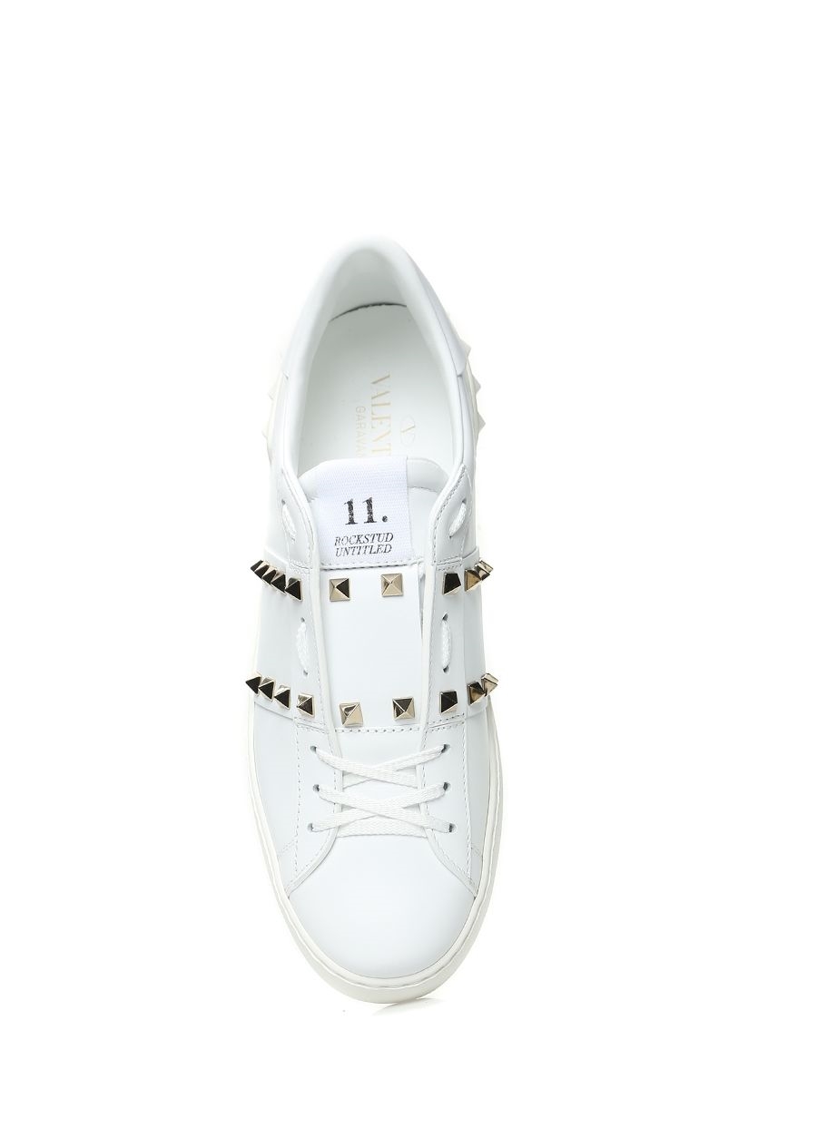 Beymen VALENTINO GARAVANI Rockstud Open Beyaz Kadın Deri Sneaker. 5