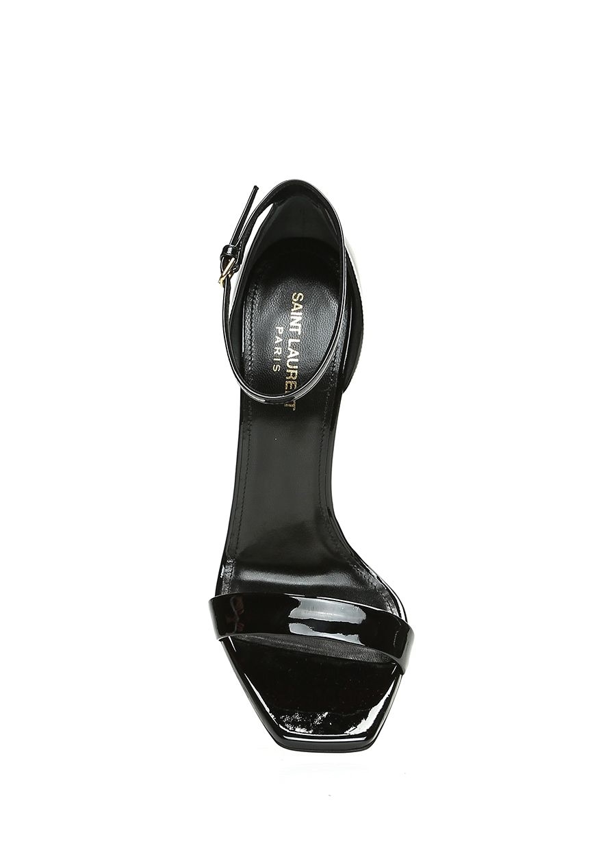 Beymen SAINT LAURENT Amber Siyah Kadın Deri Sandalet. 5