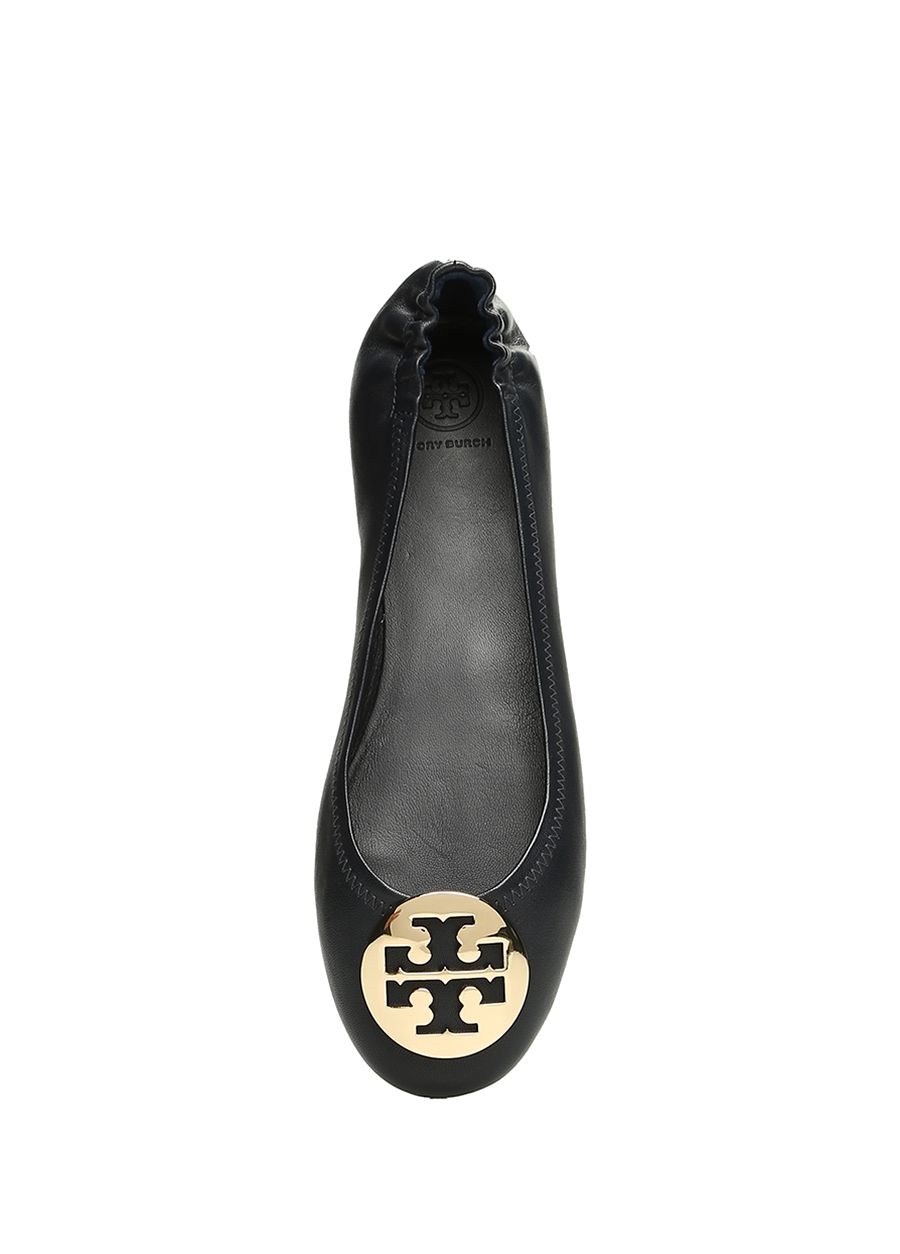 Beymen TORY BURCH Lacivert Gold Logolu Kadın Deri Babet. 5