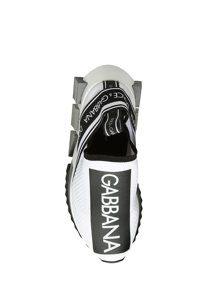 Beymen DOLCE&GABBANA Sorrento Siyah Beyaz File Dokulu Kadın Sneaker. 5