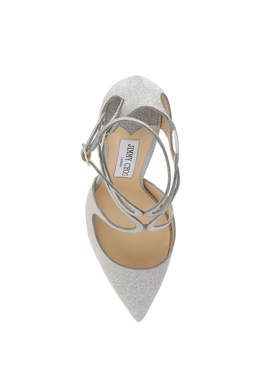 Beymen JIMMY CHOO Lancer Gri Sim Dokulu Kadın Gece Ayakkabısı. 5