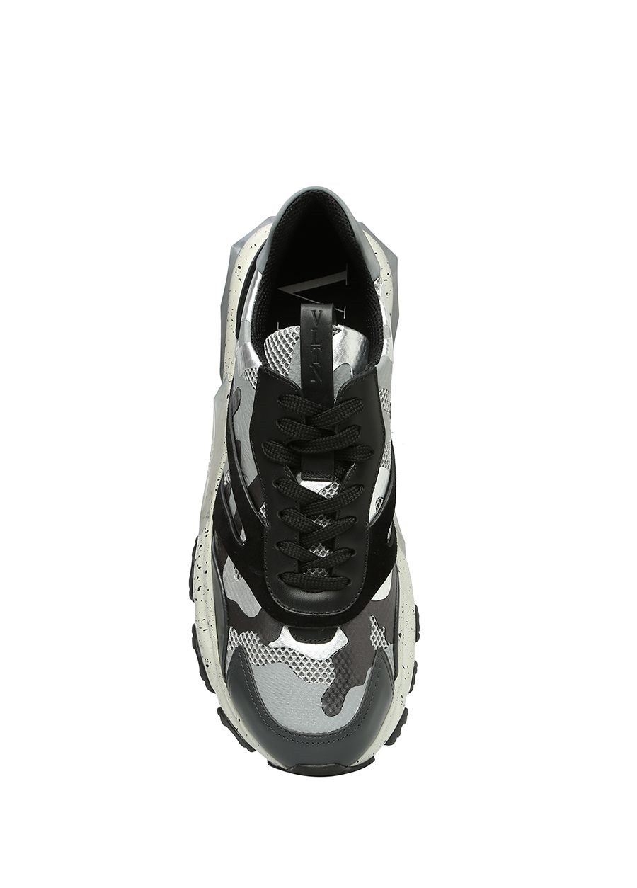 Beymen VALENTINO GARAVANI Bounce Gri Kamuflajlı Erkek Deri Sneaker. 5