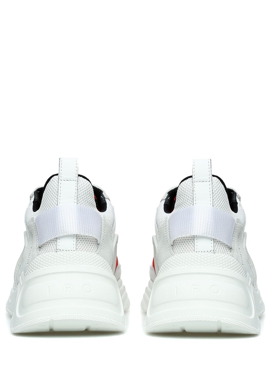Beymen IRO Beyaz Kırmızı File Dokulu Kadın Deri Sneaker. 4