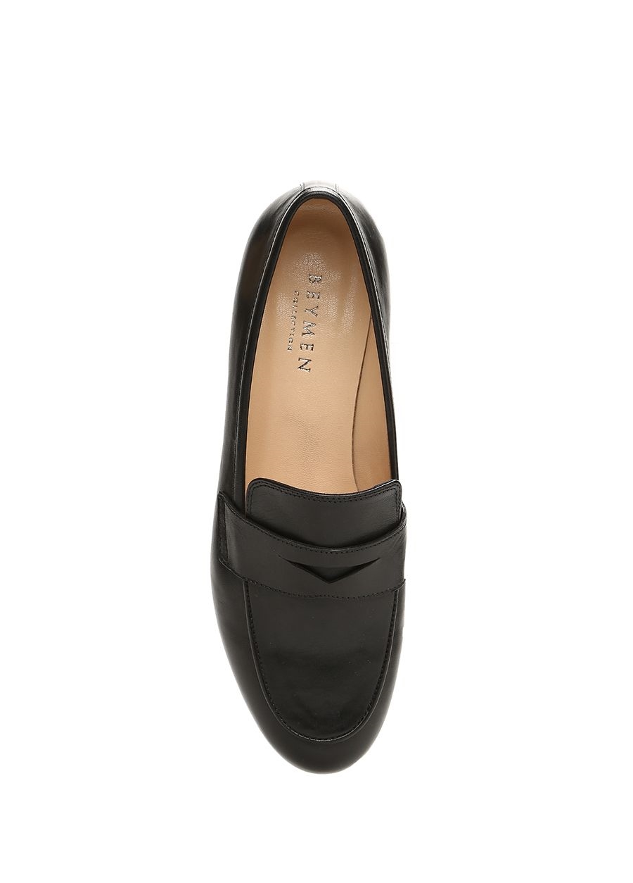Beymen BEYMEN COLLECTION Siyah Bant Detaylı Kadın Deri Loafer. 5