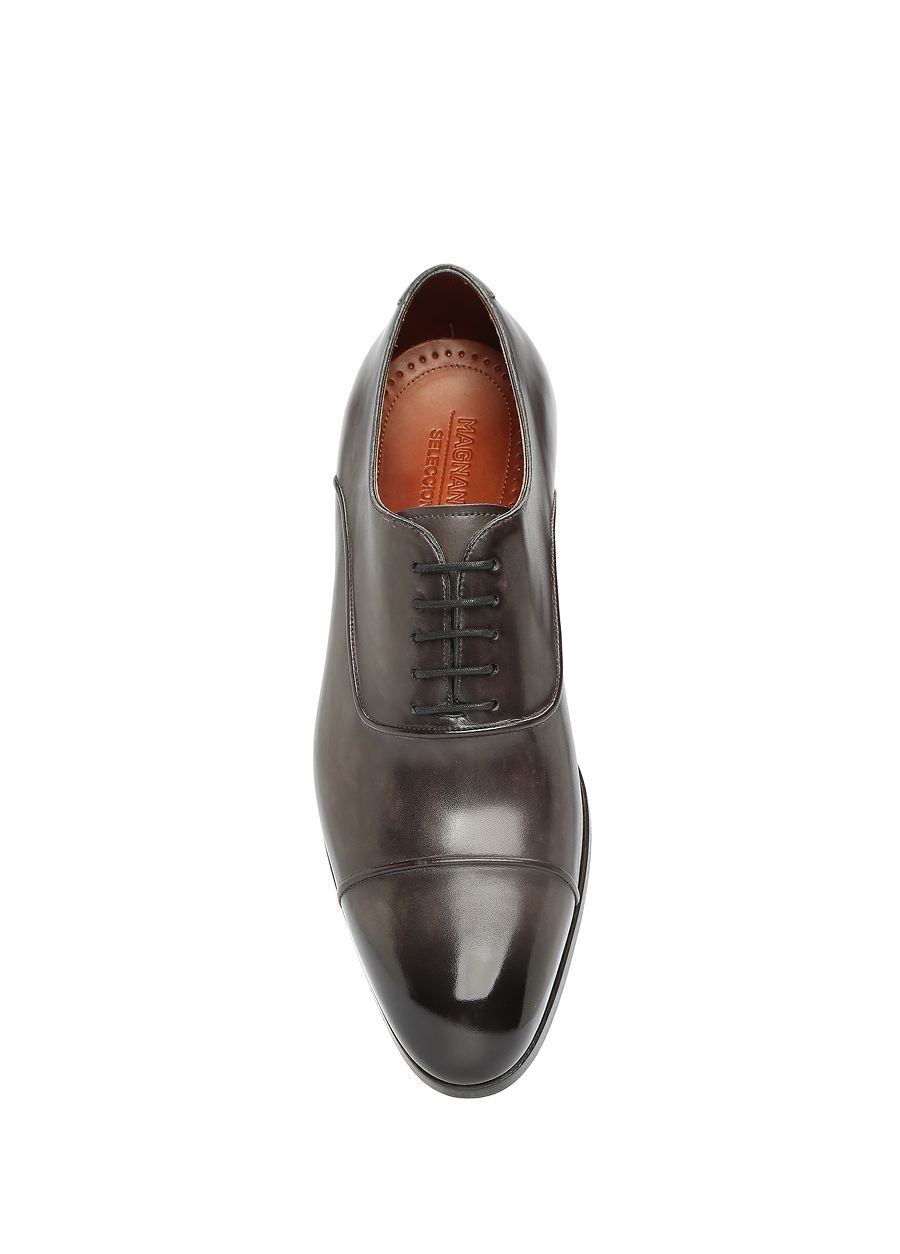 Beymen MAGNANNI Gri Dekoratif Dikiş Detaylı Erkek Deri Ayakkabı. 5