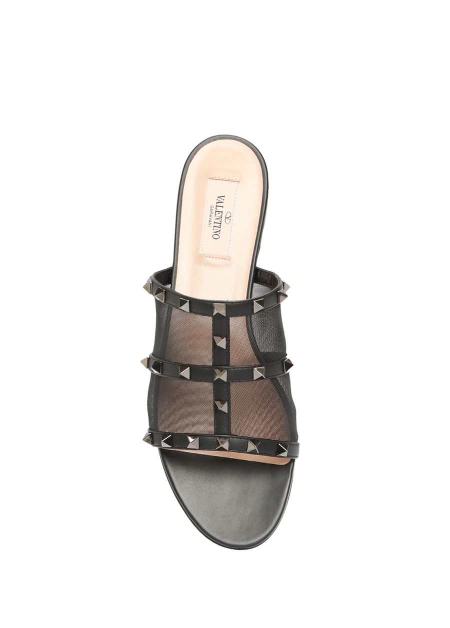 Beymen VALENTINO GARAVANI Rockstud Siyah File Garnili Bantlı Kadın Terlik. 5 Beymen VALENTINO GARAVANI Rockstud Siyah File Garnili Bantlı Kadın Terlik. 5