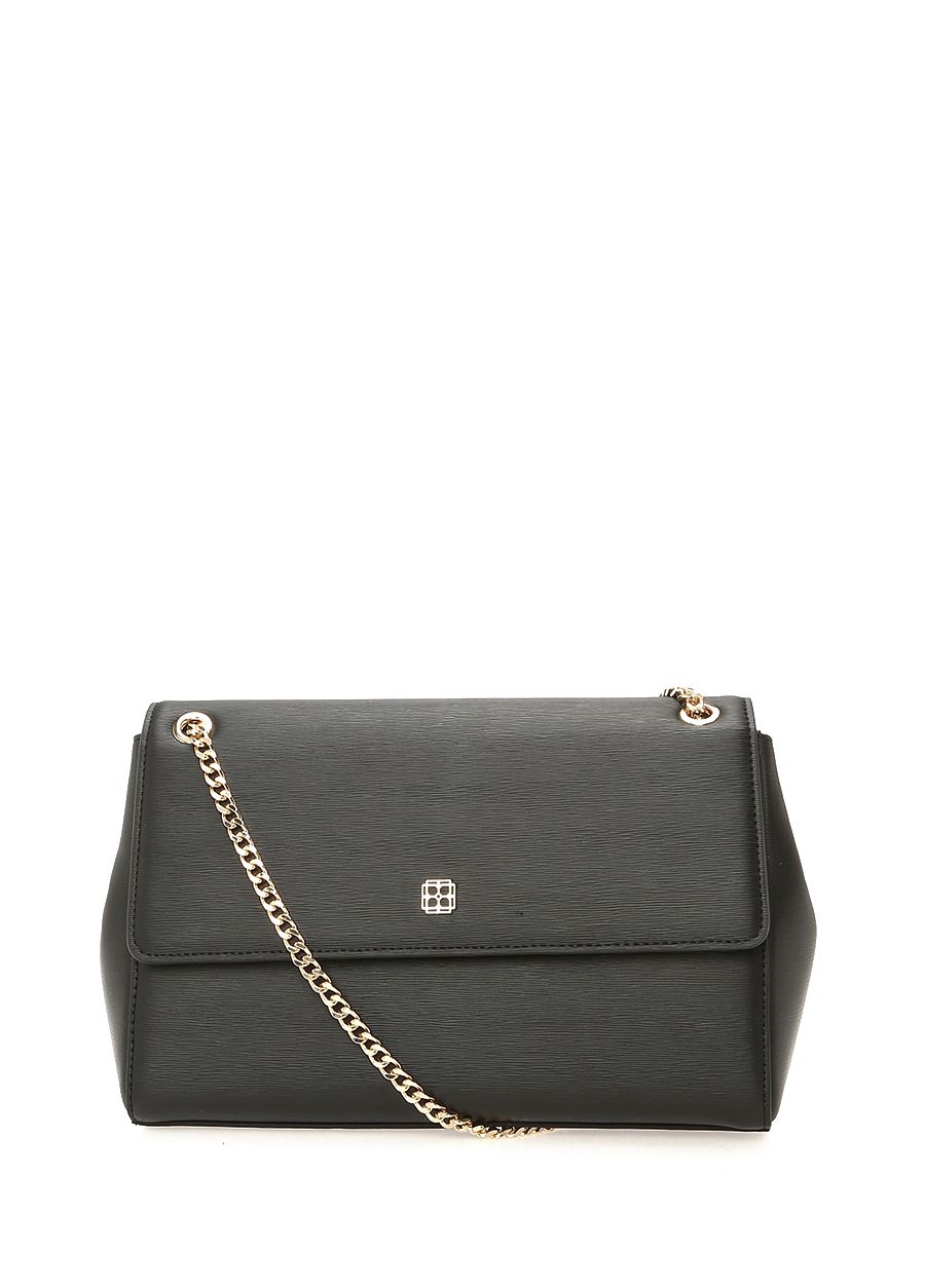 Beymen BEYMEN Essential Siyah Gold Logolu Kadın Omuz Çantası. 5 Beymen BEYMEN Essential Siyah Gold Logolu Kadın Omuz Çantası. 5