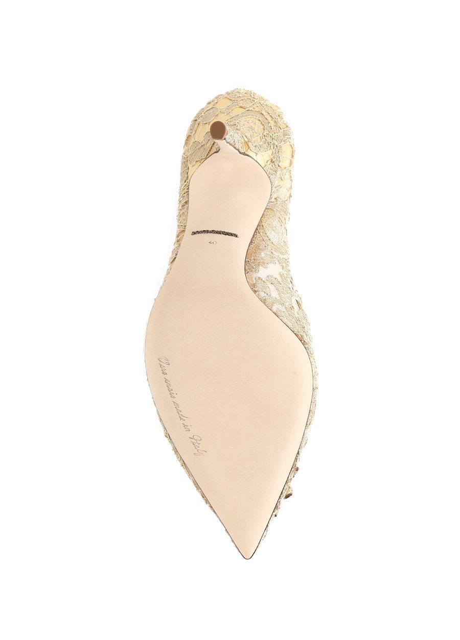 Beymen DOLCE&GABBANA Rainbow Lace Gold Taşlı Stiletto. 6