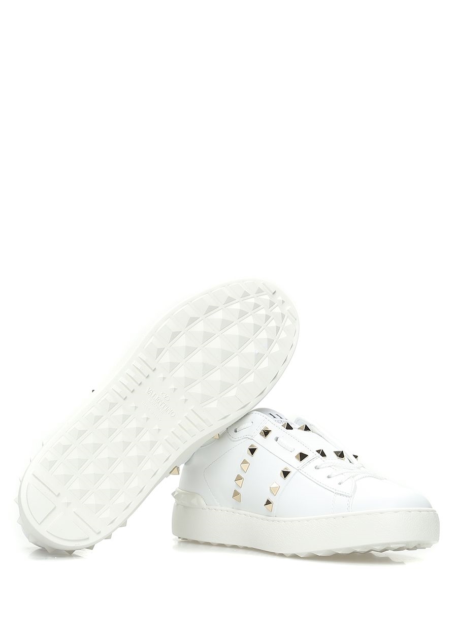 Beymen VALENTINO GARAVANI Rockstud Open Beyaz Kadın Deri Sneaker. 6