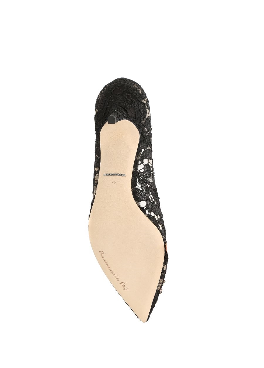 Beymen DOLCE&GABBANA The Rainbow Lace Siyah Taşlı Topuklu Ayakkabı. 6