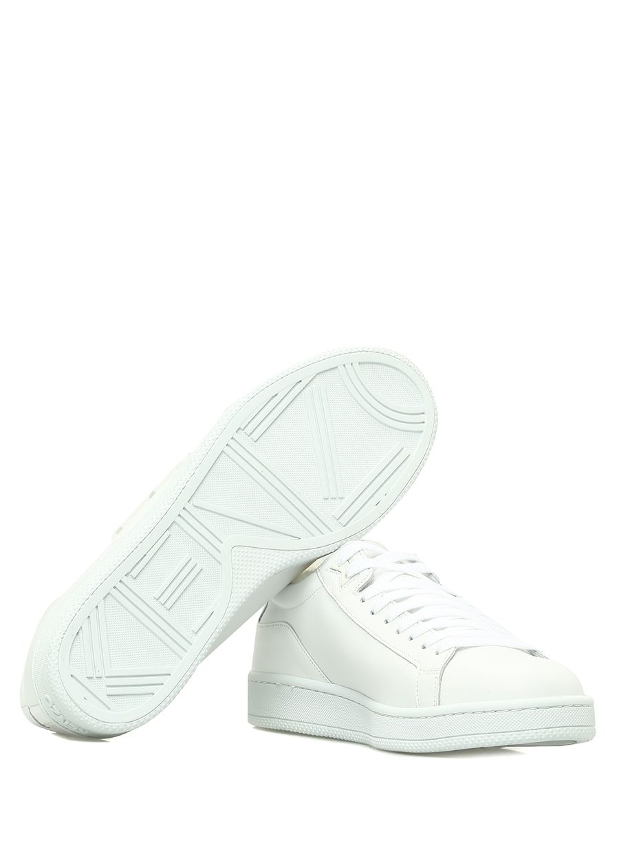Beymen KENZO Beyaz Peluş Detaylı Erkek Deri Sneaker. 6