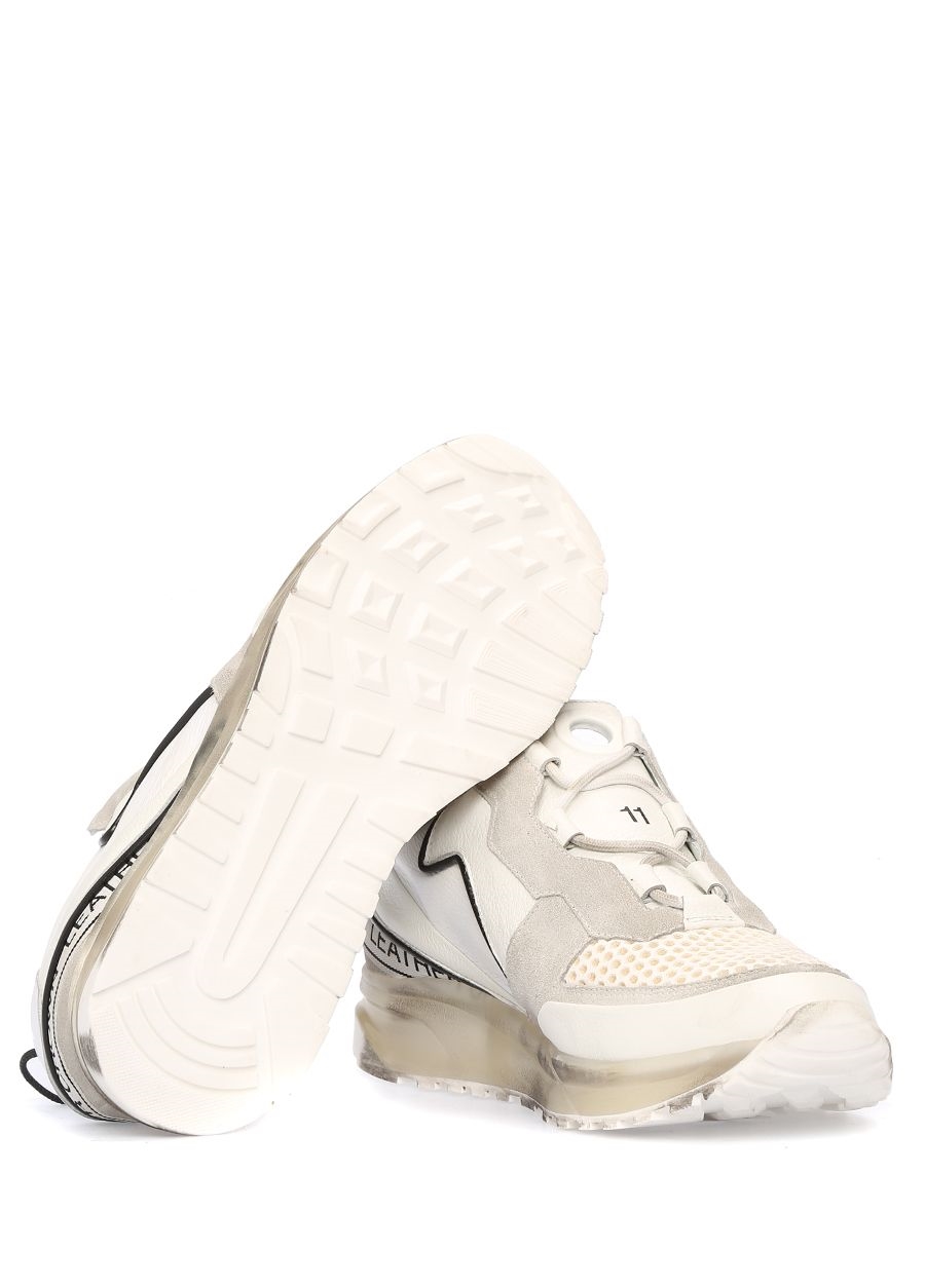 Beymen LEATHER CROWN Beyaz Taban Detaylı Fileli Erkek Deri Sneaker. 6